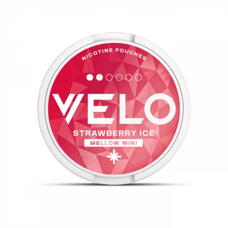 Velo Strawberry Ice nicotine pouch can