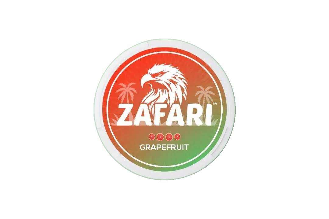 Zafari Grapefruit nicotine pouch can