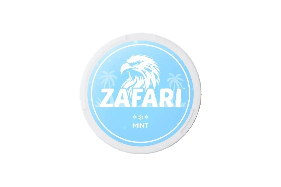 Zafari Mint nicotine pouch can